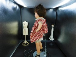 mama doll check dress side a